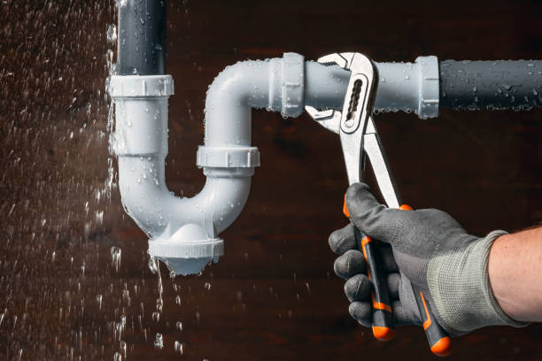 Professional Drain Cleaning technician working in Cambria, WI